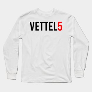 Sebastian Vettel 5 Design Long Sleeve T-Shirt